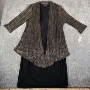 Dressbarn Dress Plus Size 16W Evening Wear Sparkly Vintage 90s Y2K Glam Party
